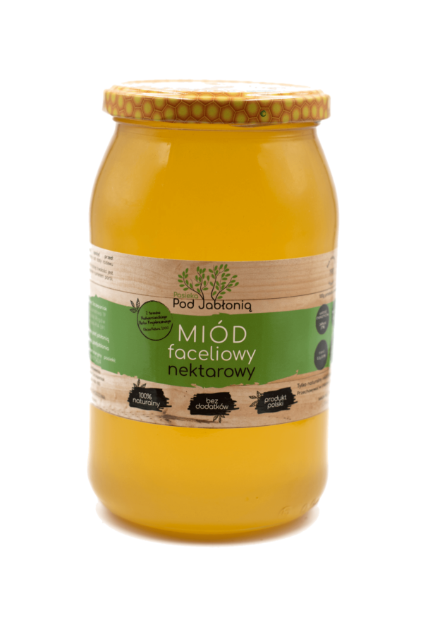Miód faceliowy Pasieka pod Jabłonią w szklanym słoiku